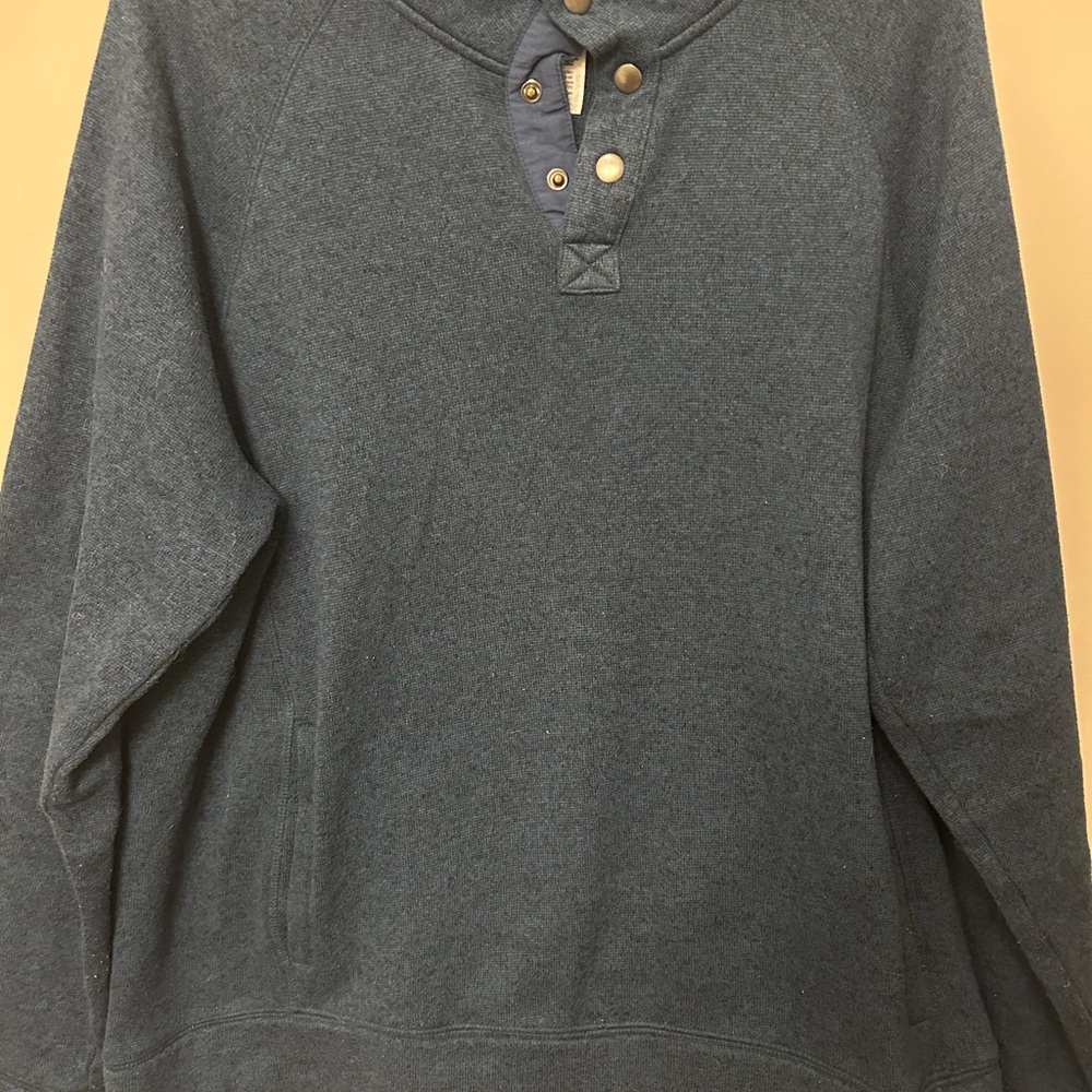 Sonoma Men's Dark Blue Henley Sweater